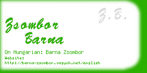 zsombor barna business card